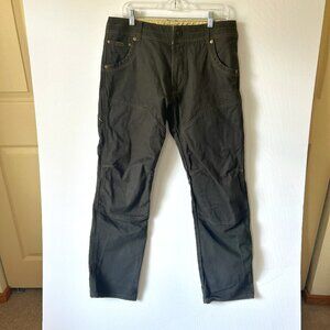 Kuhl The Law Pants Work Reinforced Canvas Pockets Brown 35x32